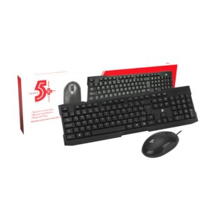 Kit Teclado e Mouse 5+ Home Office Premium Usb Preto