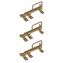 Ver imagem 1 de Kit 3 Trincos com Alça Portão Porteira Aço Bicromado 180Mm