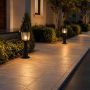 Ver imagem 4 de 2 Balizadores de Chão Preto Dital Heritage 43cm Área Externa Jardim Escada Piso Calçada