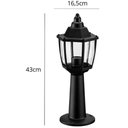 Ver imagem 3 de 2 Balizadores de Chão Preto Dital Heritage 43cm Área Externa Jardim Escada Piso Calçada