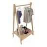 Cabideiro Montessoriano Arara Roupas Infantil Madeira Pinus 4 Ever - 1