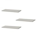 Ver imagem 1 de Kit 3 Prateleiras 40 X 20cm Branca Suporte Invisível