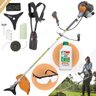 Roçadeira a Gasolina Tekna Rl520p I 52cc 2hp Profissional + Oleo Stihl Castrol 2t + Faca 3p + Oculos - 1