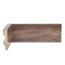 Ver imagem 1 de Kit com 3 Barras Rodapé de Poliestireno 7CMX15MM Liso Wood 7,2m Marrom/Pinus