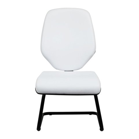 Cadeira para Escritório Interlocutor Corino Fixa Encosto Ergonômico Amor Branco