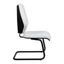 Ver imagem 5 de Cadeira para Escritório Interlocutor Corino Fixa Encosto Ergonômico Amor Branco