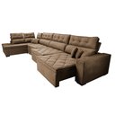 Ver imagem 7 de Sofá de Canto 4,80x2,36m Retrátil e Reclinável com Molas Cama inBox Platinum Esquerdo Suede