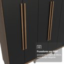 Ver imagem 7 de Guarda-Roupa Casal com Pés 6 Portas Batentes Venus Madesa