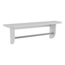 Ver imagem 1 de Prateleira de Quarto 707 C/ Suporte Branco - Peroba