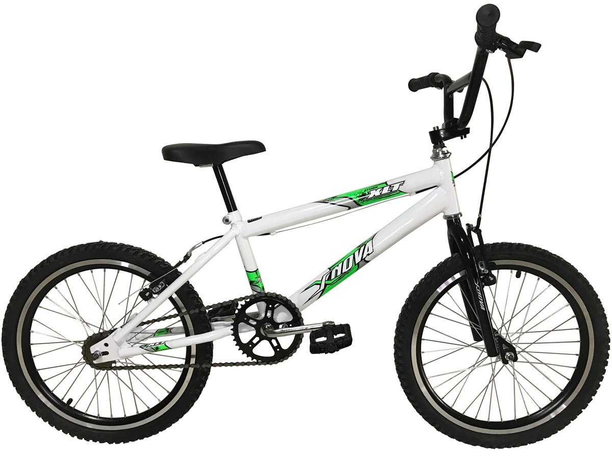 Bicicleta Infantil Aro 20 Aero Cross Freestyle - Xnova - Branco/Verde - 1