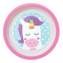 Ver imagem 4 de Kit Refeição Unicórnio Star 3 Peças Prato Tigela Copo