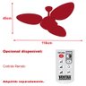 Ventilador Teto Econômico Sala 3 Pás Palha Trevo Ventax 110v - 2
