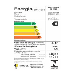 Ventilador Teto Econômico Sala 3 Pás Palha Trevo Ventax 110v - 5