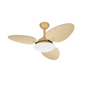 Ventilador Teto Econômico Sala 3 Pás Palha Trevo Ventax 110v
