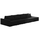 Ver imagem 5 de Sofá Ilha Modulado Milos 432cm Puff Lateral Veludo Preto G33 - Gran Belo