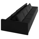 Ver imagem 6 de Sofá Ilha Modulado Milos 432cm Puff Lateral Veludo Preto G33 - Gran Belo