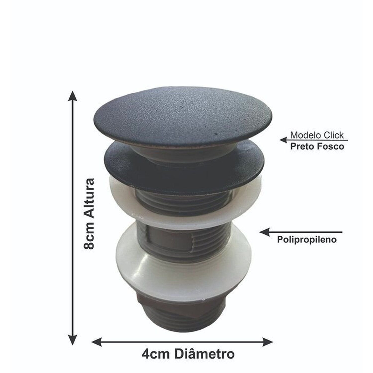 Kit Cuba Vidro Quadrada 35cm + Torneira + Valvula - 4