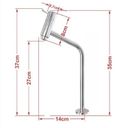 Ver imagem 3 de Kit Cuba de Vidro 10cm Tampo 40cm com Suporte Torneira Valvula