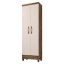 Ver imagem 2 de Kit Cômoda Sapateira 1 Porta 4 Gavetas Porto Belo Com Multiuso Cairo 2 Portas Teka Champanhe