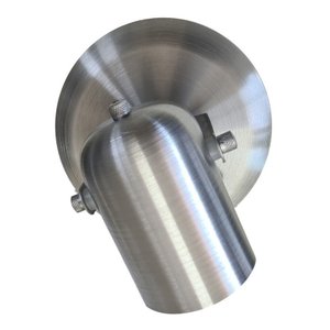 Spot Para 01 Lâmpada em Alumínio Escovado - Gira 360 Graus Ideal para Corredor, lavabo, quintal, ban