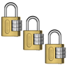 Kit 3 Cadeados Segredo Com Senha Zamac E-coat 40mm - Stam - 1