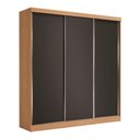 Ver imagem 1 de Guarda Roupas Casal 3 Portas de Correr 3 Gavetas Kappesberg Tapajós/preto 208cm