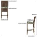 Ver imagem 2 de 8 Banqueta em Alumínio Roma Fendi Corda Náutica Tecido 5