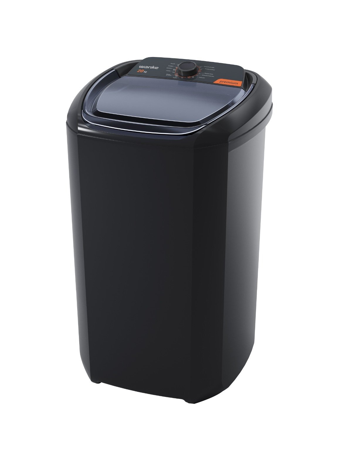 Máquina de Lavar Wanke Premium 20kg Semi-automática Batedor Robusto Preto 220v - 1