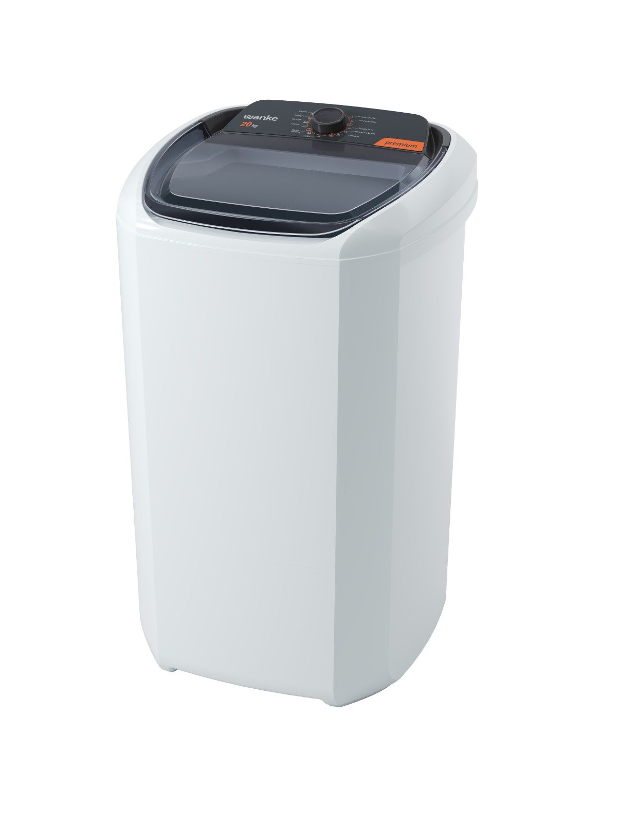 Máquina de Lavar Wanke Premium 20kg Semi-automática Batedor Robusto Preto 220v - 5