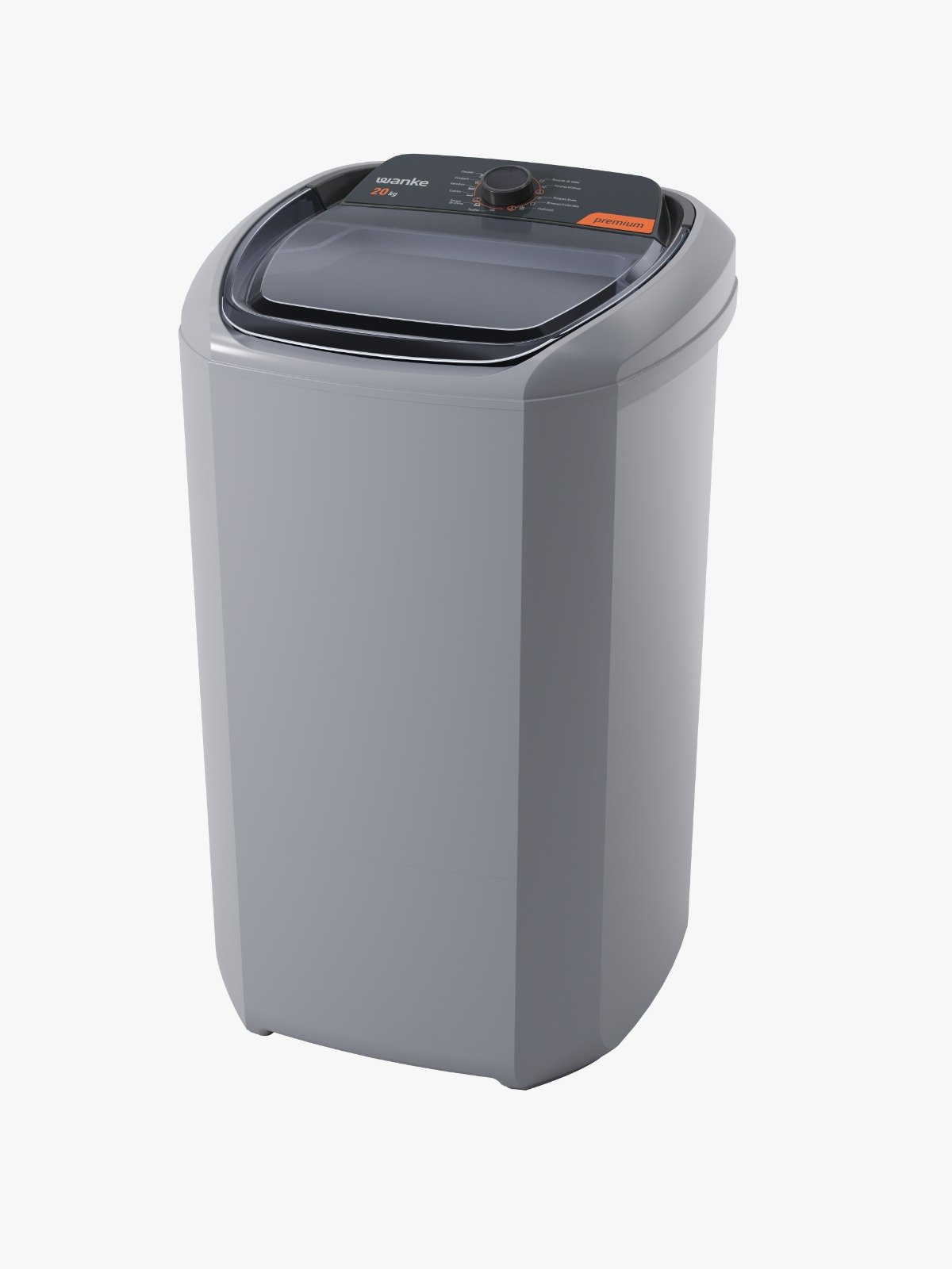 Máquina de Lavar Wanke Premium 20kg Semi-automática Batedor Robusto Preto 220v - 8