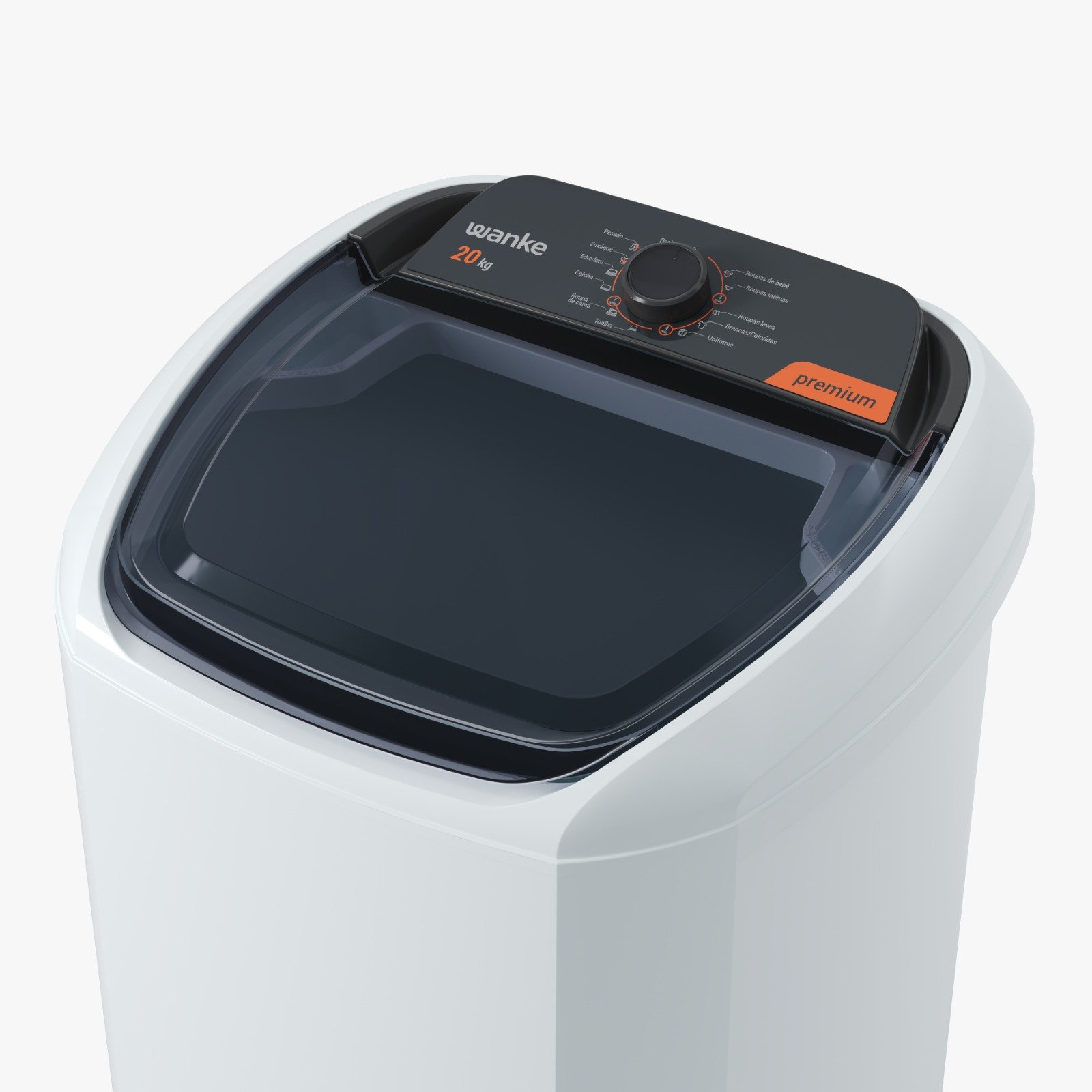 Máquina de Lavar Wanke Premium 20kg Semi-automática Batedor Robusto Preto 220v - 6