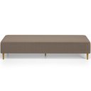 Ver imagem 5 de Puff Decorativo Bali W01 Pés Palito 210x60cm Bouclê Bege - Lyam Decor