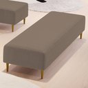 Ver imagem 6 de Puff Decorativo Bali W01 Pés Palito 210x60cm Bouclê Bege - Lyam Decor