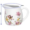 Leiteira Le Jardim em Porcelana Branco Florido 245ml - 2