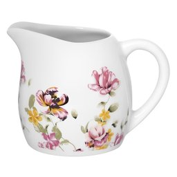 Leiteira Le Jardim em Porcelana Branco Florido 245ml - 1