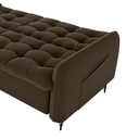 Ver imagem 5 de Sofa Cama 2 Lugares 200cm Pillar Veludo E405 Marrom Milani Store