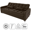 Ver imagem 6 de Sofa Cama 2 Lugares 200cm Pillar Veludo E405 Marrom Milani Store