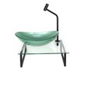 Ver imagem 2 de Kit Cuba de Vidro Oval 10cm com Tampo 40cm e Suporte