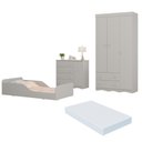 Ver imagem 2 de Quarto Infantil Completo com Minicama Montessoriana e Colchão Incluso Realeza Multimóveis MP4892