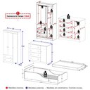 Ver imagem 4 de Quarto Infantil Completo com Minicama Montessoriana e Colchão Incluso Realeza Multimóveis MP4892