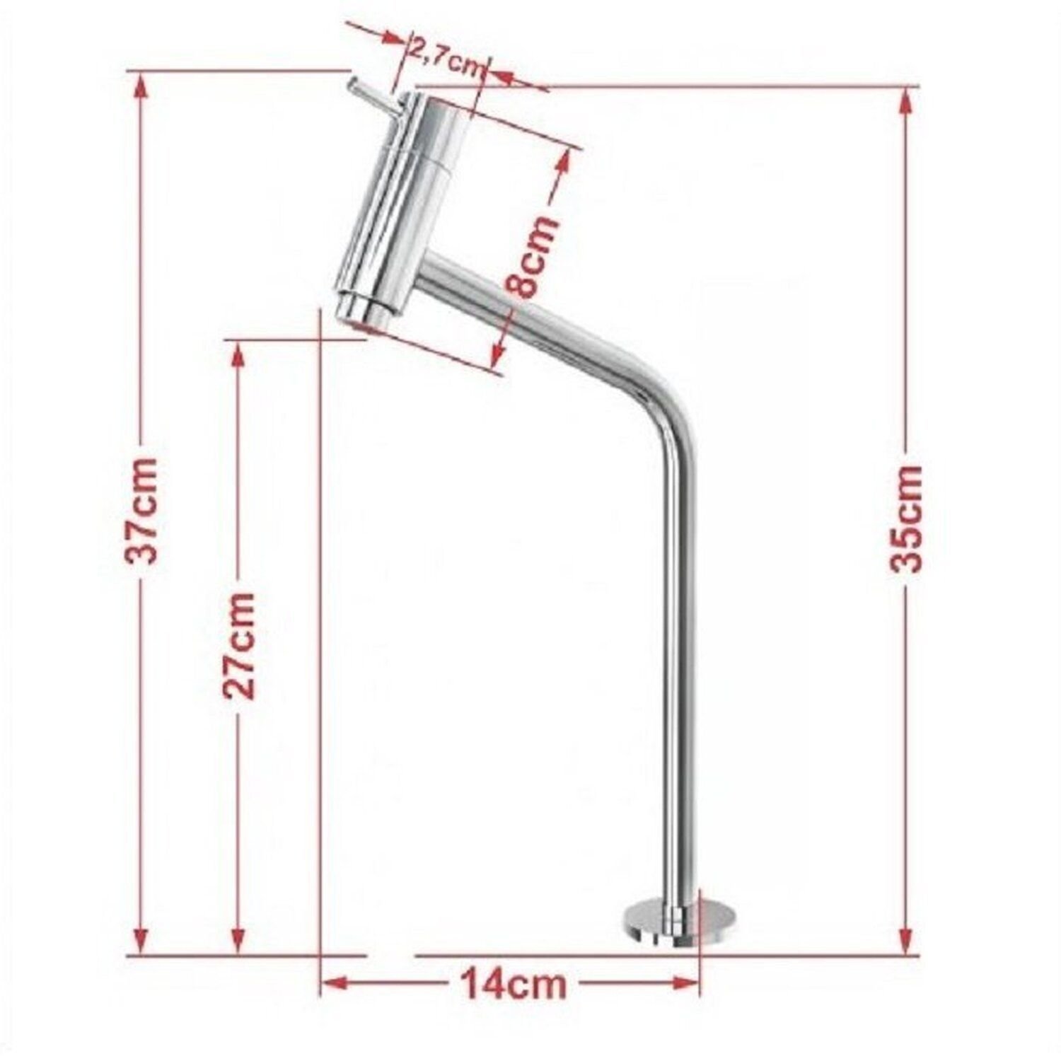 Kit Cuba de Vidro Oval 10cm Tampo 40cm com Suporte Torneira Válvula - 3