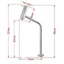 Ver imagem 3 de Kit Cuba de Vidro Oval 10cm Tampo 40cm com Suporte Torneira Válvula