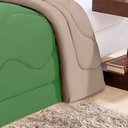 Ver imagem 3 de Kit Edredom Solteiro de Malha Requinte 2 Peças Verde Casa Dona