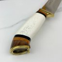 Ver imagem 4 de Faca Zakharov Picanheira Pata de Cavalo 8" Personalizada Faca Zakharov Picanheira Cabo Osso Pata de