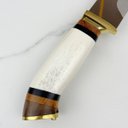 Ver imagem 5 de Faca Zakharov Picanheira Pata de Cavalo 8" Personalizada Faca Zakharov Picanheira Cabo Osso Pata de