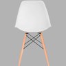 Cadeira Charles Eames Eiffel Branco Polipropileno Cozinha Sala de Estar Jantar Mesa Jantar - 4