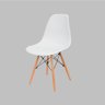 Cadeira Charles Eames Eiffel Branco Polipropileno Cozinha Sala de Estar Jantar Mesa Jantar - 5