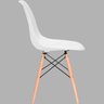 Cadeira Charles Eames Eiffel Branco Polipropileno Cozinha Sala de Estar Jantar Mesa Jantar - 2