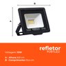 Kit 5 Refletores de Led 10w Fortled - 4