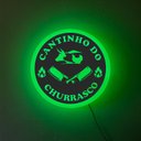 Ver imagem 4 de Placa Led Luminoso Cantinho do Churrasco 50 Cm Rgb